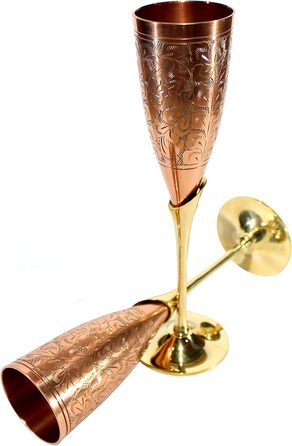 Набір келихів для коньяку та коктейлів StonKraft з мідним покриттям, 2 шт. (мідь, келих для коньяку, келих для коктейлів)