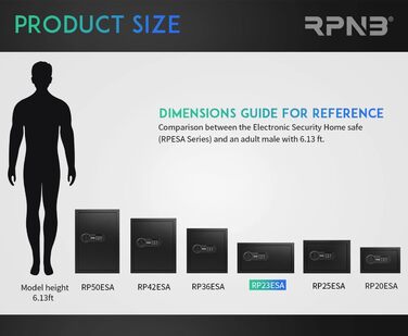 Електронний сейф RPNB Luxus Tresor: сейф для грошей, ювелірних виробів та документів (51 л)