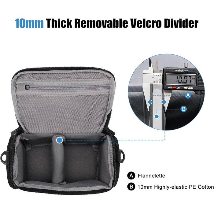 Сумка для камери CADeN, водонепроникна, для Canon, Nikon, Sony (чорна, S)