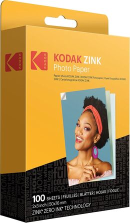 Фотодрук Kodak Dock Plus 4PASS Mobiler: принтер для фото 10x15 см + 10 листів фотопаперу (чорний)