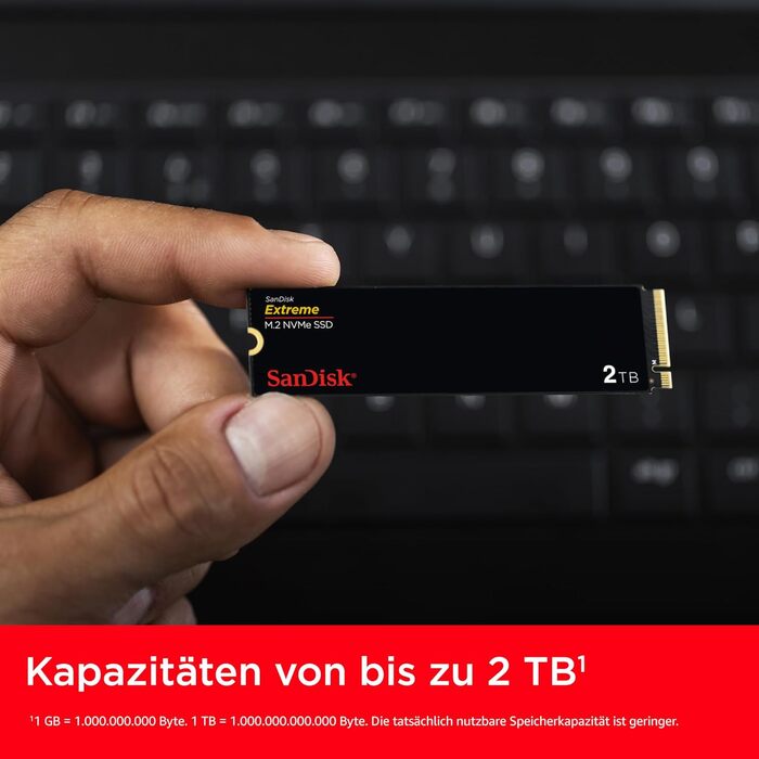 SSD SanDisk Extreme 2TB NVMe PCIe Gen 4.0 - Швидкий накопичувач для ПК