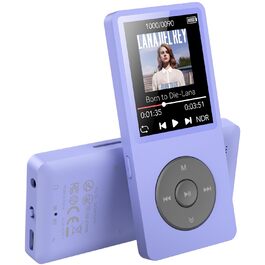 MP3 плеєр AGPTEK 64GB Bluetooth 5.3 з динаміком, радіо FM, екран 1.8