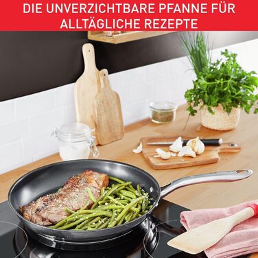 Сковорода Tefal Infinite Induction 24 см з антипригарним покриттям та індикатором температури