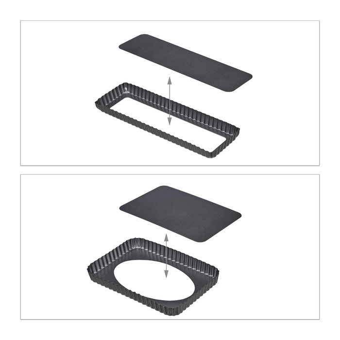 Relaxdays 2-Piece Lift-Top Tart Dish Set