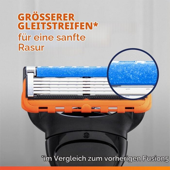 Бритва Gillette Fusion 5 Power для чоловіків, металева, чорна (станок + запасні касети)