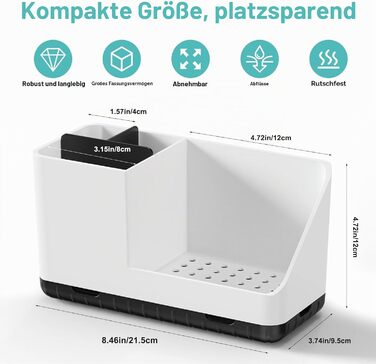 Тримач для електричних зубних щіток у ванну кімнату, настінний органайзер з дренажним отвором для сім'ї, білий