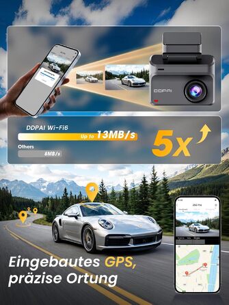 Автомобільний відеореєстратор DDPAI Z50 Pro 4K+1080P (передній та задній), 3