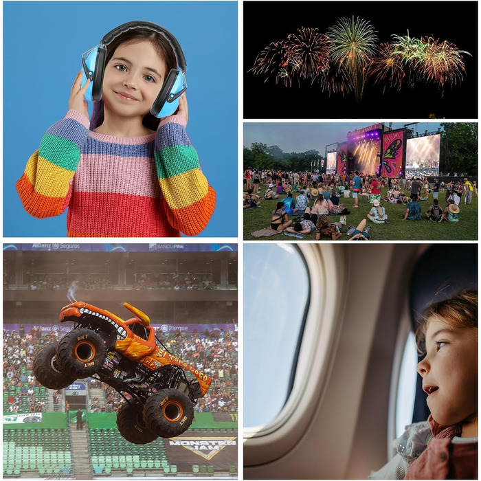 Навушники для дітей ProCase, захист від шуму 21dB, 3-12 років, блакитні