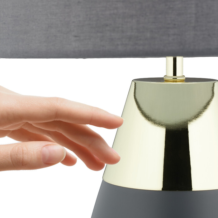 Приліжковий світильник Relaxdays Touch oval XL