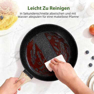 Набір каструль та сковорідок GMISUN 11 предметів з нержавіючої сталі, індукційне дно, для всіх типів плит, без PFOA/PFOS, чорний