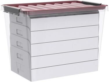 Контейнер для зберігання ялинкових кульок з кришкою, 61 л, BPA-free — коробка для новорічних іграшок та декору