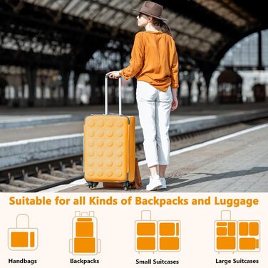 Набір органайзерів для валізи 12 шт. Packing Cubes, бежевий - Розділювачі для одягу в подорожі та на відпочинок