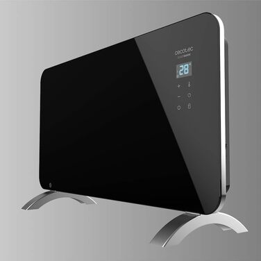 Конвектор Cecotec Ready Warm 6670 Crystal Connection з підсвічуванням, 1000 Вт, WiFi, термостат, таймер, для ванної кімнати (IP24), безшумний, чорний