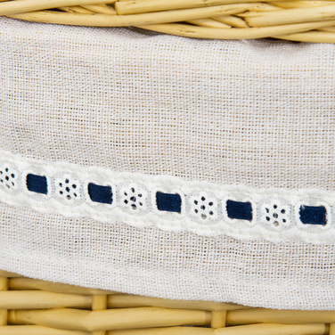 Кошик для білизни HOMCOM з кришкою з лози, 100 л, 51x38x57 см, натуральний колір. Коробка для білизни для спальні та ванної кімнати.