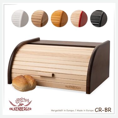 Brotbox FALKENBERGER з бука, 38x28x18 см, XL, традиційна, ручної роботи (колір: коричневий)