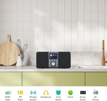 MD5 Портативне DAB радіо з Bluetooth 5.3 та 2.4