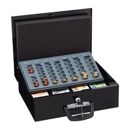 Relaxdays Cash Box with Euro Coin Sorter