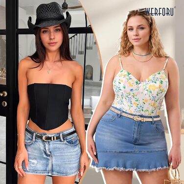 Жіночі шкіряні ремені WERFORU - 2 шт. Тонкі ремені з золотими/срібними пряжками для джинсів, штанів, суконь. Розміри 68-83 см та 99-114 см (чорний+бежевий)