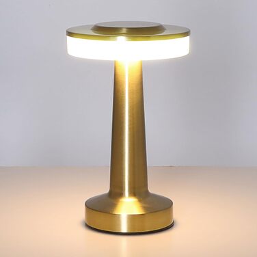 Cepewa Настільна лампа Lille | LED, Touch, USB, Регулювання яскравості, Зміна кольору, Золота