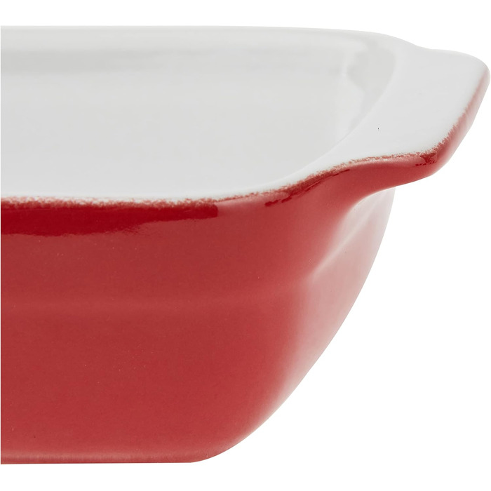 Форма для запікання Crealys з керамічними ручками, 25 x 15 x 5 см, колір Полуниця