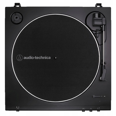 Вініловий програвач Audio-Technica AT-LP60XBT з пасиковим приводом та попереднім підсилювачем, чорний