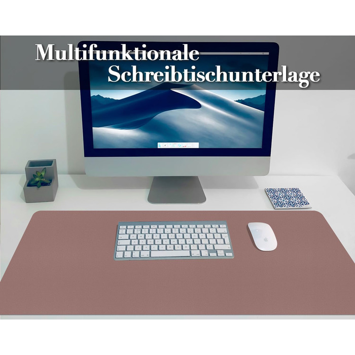 Підкладка під мишу для столу 80x40 см з PU-шкіри, легко очищається, захист столу від подряпин, антиковзаюча підкладка для офісу та дому