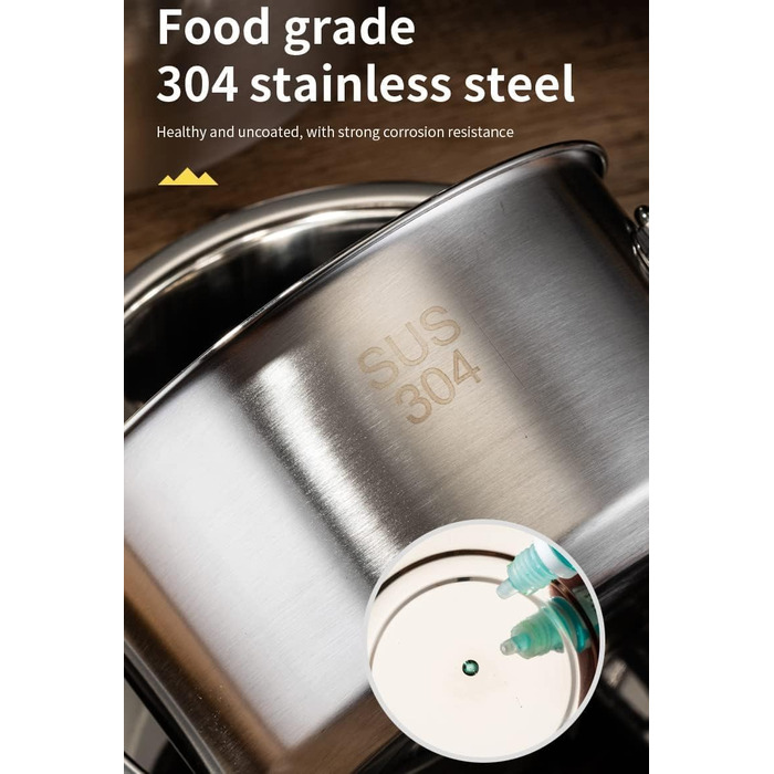 Набір кухонного посуду для кемпінгу, кухонний набір для відпочинку, каструлі та сковорідки для приготування їжі на вогнищі, містить дорожню сумку для 4-6 осіб