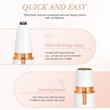 Електричний жіночий тример 4-в-1 для тіла, інтимної зони та обличчя, перезаряджається