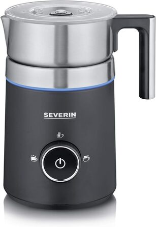 SEVERIN Spuma 700 Plus: Індукційний спінювач молока з OLED-дисплеєм, 13 програм, LED-підсвічування, нержавіюча сталь, чорний