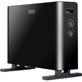 Електрична керамічна стінова панель Black+Decker BXWSH2000E для ванної кімнати з цифровим термостатом, програмуванням, пультом ДУ та LED-дисплеєм (2000W)