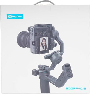 FeiyuTech SCORP-C2 Стабілізатор Gimbal для DSLR та бездзеркальних камер з AI-трекінгом, вертикальною зйомкою та вагою до 3.5 кг, сумісний з Canon, Sony, Panasonic, Nikon, Fujifilm