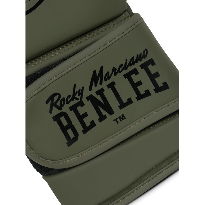 Боксерські рукавички BenLee з екошкіри, чорний (10 oz, Olive)