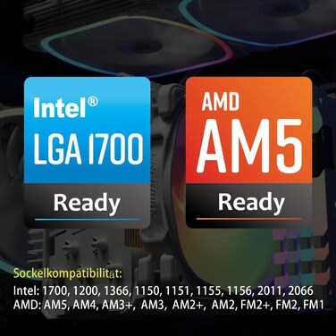 Enermax T50 Axe ARGB - Кулер для CPU, Білий