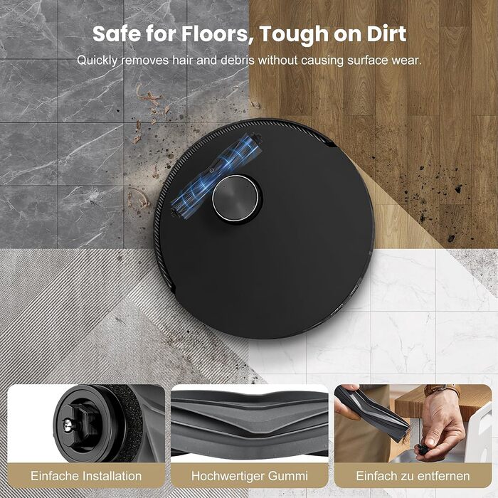 Набір аксесуарів для робота-пилососа Dreame L20 Ultra: 2 щітки, 6 мішків, 4 серветки, 4 фільтри HEPA, 4 бокові щітки, 1 щітка для очищення