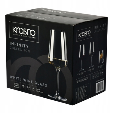 Келихи для білого вина KROSNO INFINITY, 6 шт. по 400 мл