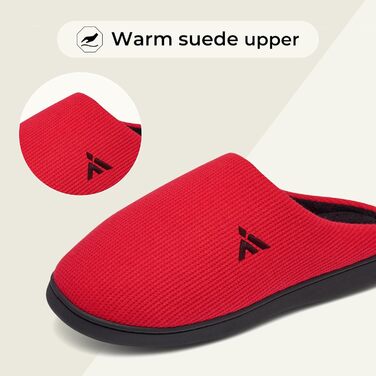 Тапочки зимові Mishansha для чоловіків та жінок, м'які, зручні, з пам'яттю, розмір 36-48 (EU), червоні