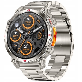 Смарт-годинник NejtStyle для чоловіків: AMOLED-дисплей, GPS, дзвінки, компас, сріблястий