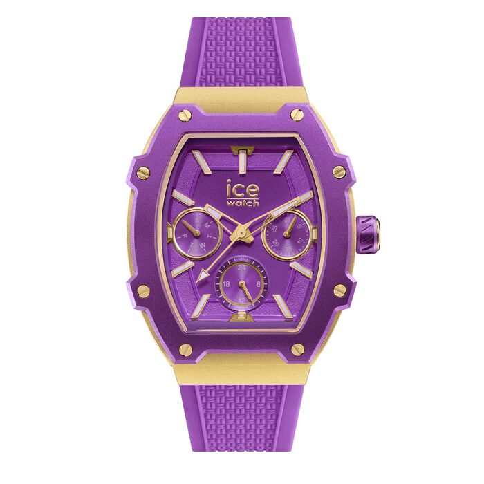 Жіночий годинник Ice-Watch Ice Boliday з силіконовим ремінцем, фіолетовий (розмір Small)