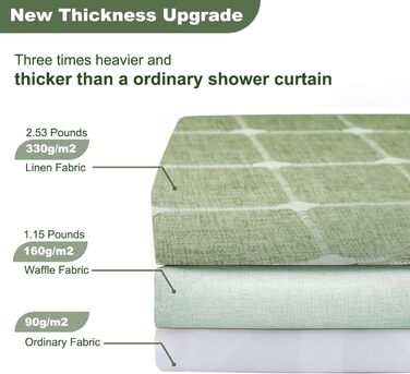 Штора для душу м'ятного кольору в стилі бохо - льон, 72x78 дюймів (183x193 см) з китицями