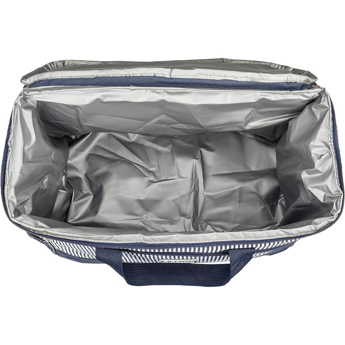 Термосумка B.PRIME 20L Classic Navy-Blue Striped - Ідеальна для пікніка, подорожей та відпочинку на природі