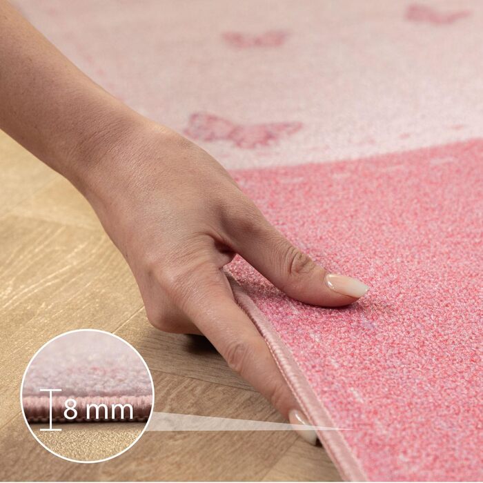 Дитячий килим SIMPEX KinderTeppich, принцеса, рожевий, 80x120 см, для дівчаток, в кімнату