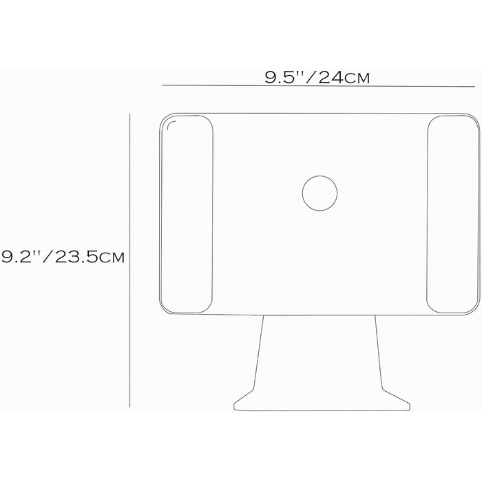 Магнітна підставка-тримач для Apple iPad Pro 12.9 (3-6 покоління) та iPad Air 13 (11 Pro M4/M5), срібляста