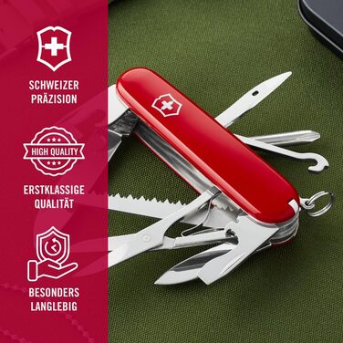 Мультитул Victorinox Fieldmaster: Швейцарський  ніж з 15 функціями, включаючи ніж, відкривачка для консервів та викрутка