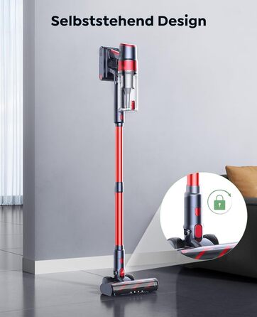 Бездротовий акумуляторний пилосос SunSare 50KPa/600W з автоматичним режимом, док-станцією та сенсорним екраном