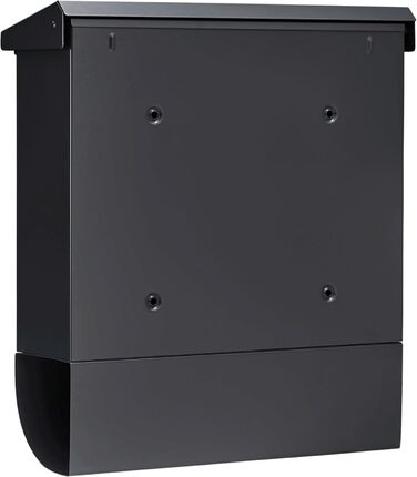 Поштова скринька Burg Wächter Vario ANT з газетницею та табличкою для імені, оцинкована сталь, формат DIN C4, антрацит (RAL 7016), комплект з 2 ключами
