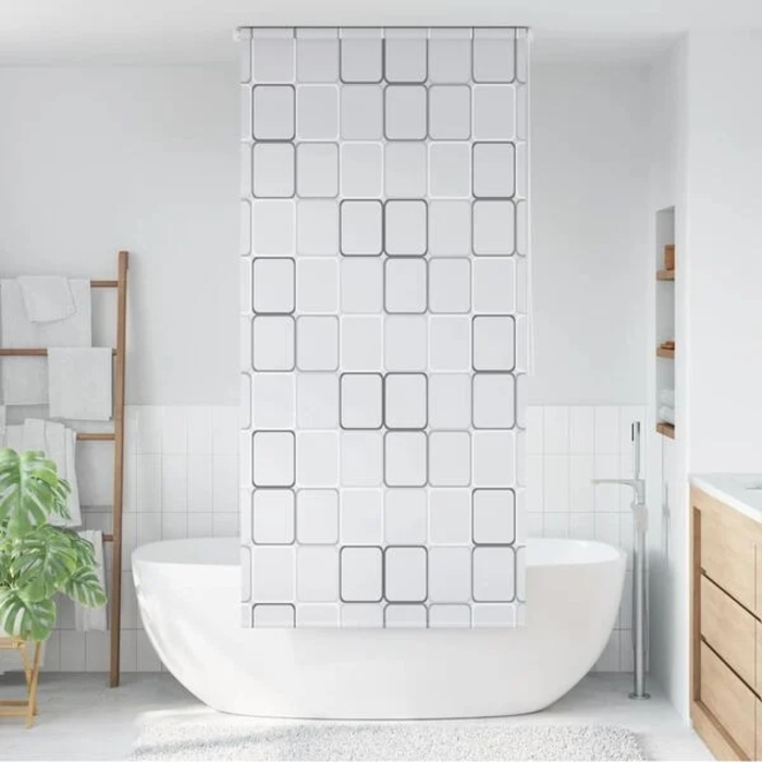Штора для душу вінілова VidaXL, 240 x 100 см