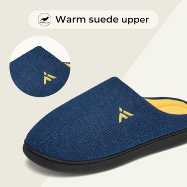 Тапочки зимові Mishansha для чоловіків та жінок, м'які, зручні, з пам'яттю, розмір 36-48, синього кольору