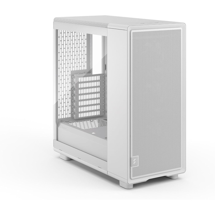 Комп'ютерний корпус Fractal Design Epoch Weiß з прозорою бічною панеллю з загартованого скла, Mesh-панель, 3 вентилятори Momentum 12, підтримка ATX/mATX/ITX
