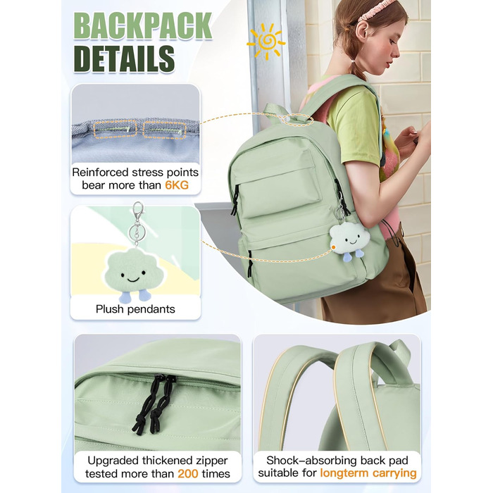 Жіночий рюкзак FIORETTO для дівчаток та хлопчиків, 15.6