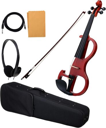 Електроскрипка Cantabile EV-90: класична модель з підсилювачем, корпус з ялини та клена, накладка з ебену, матове натуральне покриття